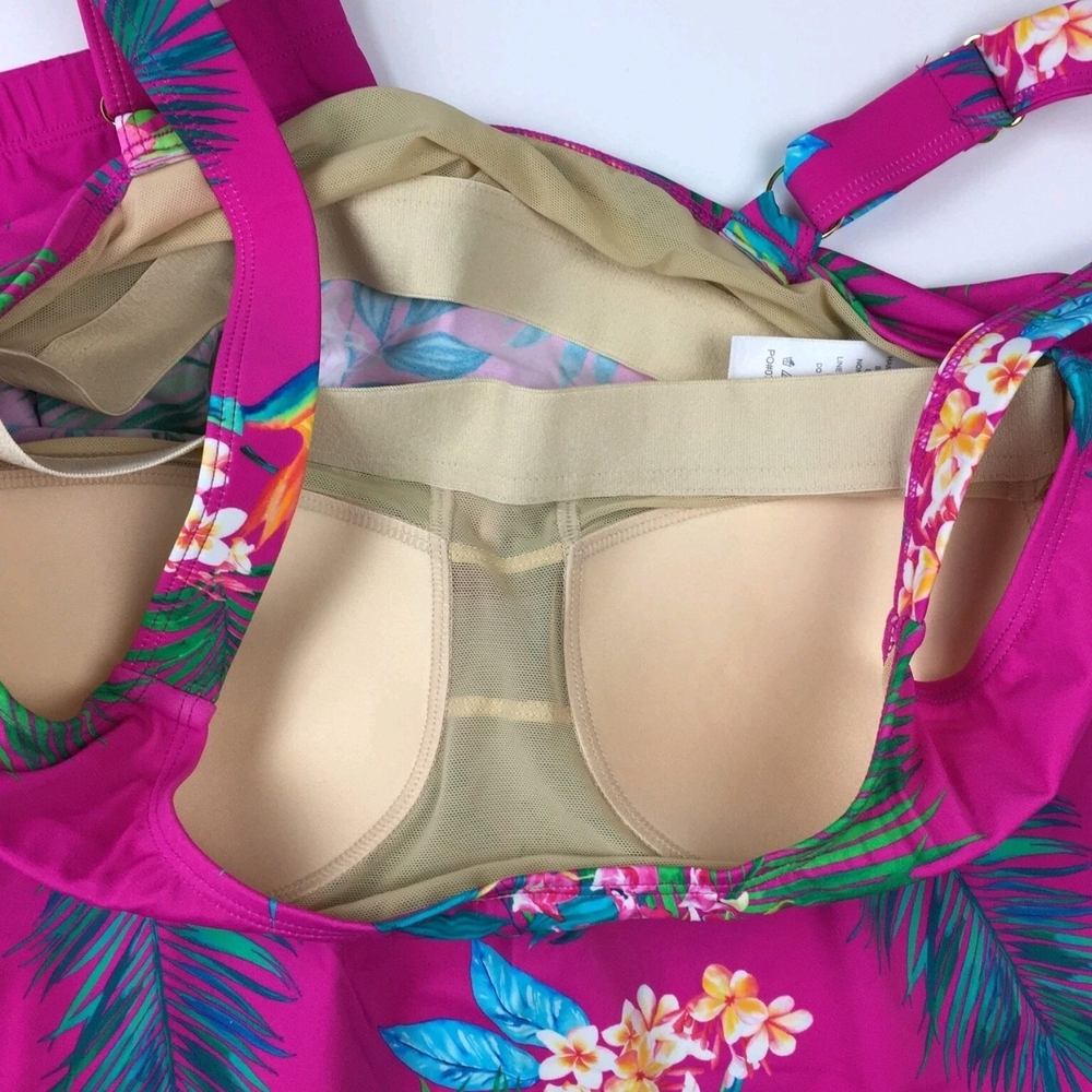Tropical Pink Tankini Set - Picture 4 of 5